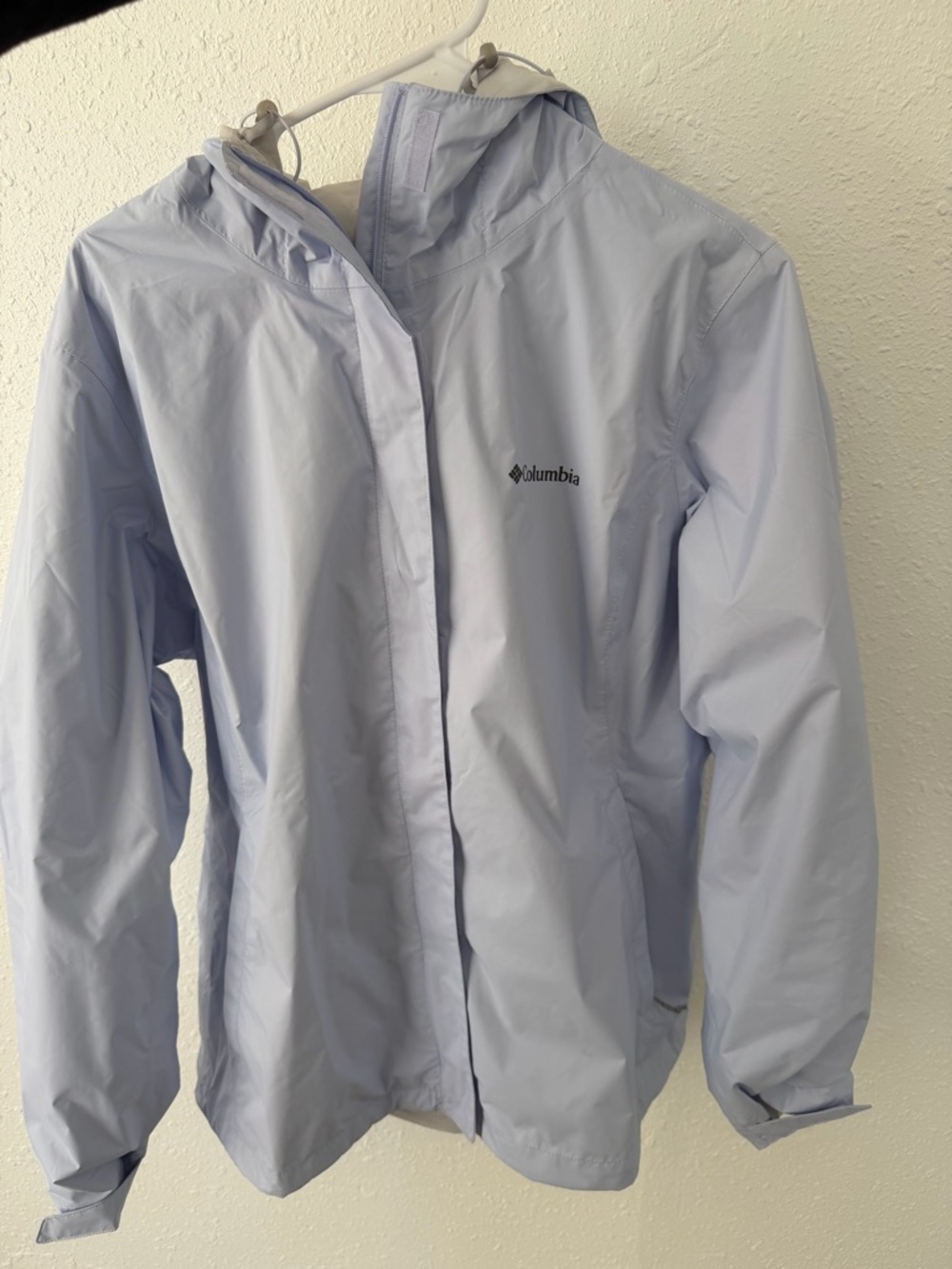 Columbia Pale Lavender Hooded Rain Shell